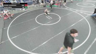 63 lbs Cons. Semi - Johnny Schneider, Rough House Wrestling Club vs Elijah Meza, Pounders Wrestling Club