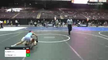 70 lbs Semifinal - Easton Bylin, Team Aggression vs Zander Hoover, Ford Dyansty WC