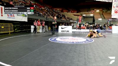 Open Women - 68-72 Champ. Round 3 - Giselle Mendez, Quartz Hill High School Wrestling vs Avalynn Ramos, Ventura High School Wrestling