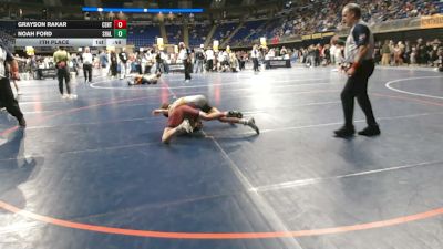 100 lbs 7th Place - Grayson Rakar, Central Cambria vs Noah Ford, Shaler