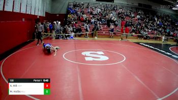130 lbs Cons. Round 3 - Addison Hill, United vs Michael Hollis, Belle Vernon Area