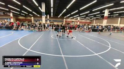 135 lbs Cons. Round 3 - Madelyn Capetillo, All American Wrestling Club vs Aubrie Cheatham, Global Wrestling Club