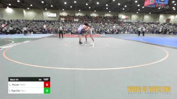285 lbs Round Of 16 - Lynkin Royer, Sweet Home vs Israel Aguilar, Dallas Mat Club