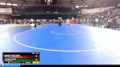 126 lbs Quarterfinal - Ryker Mata, Washington vs Brady Holliday, Marysville Wrestling Club