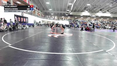 180 lbs Cons. Round 5 - Kylee Lindsley, Ottawa University vs Makayla Rivera, Lindenwood University