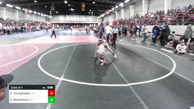 100 lbs Consi Of 4 - Ethan YoungEagle, Stout Wr Ac vs Clayton Blatchford, Kirtland