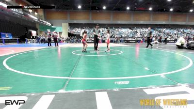 76 lbs 2nd Place - Anabel Chavez, Red Wave Wrestling vs Venice Quast, THRESHOLD WRESTLING CLUB