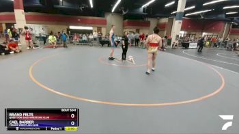 220 lbs 1st Place Match - Brand Felts, Quest For Gold Wrestling Club vs Cael Barber, Texans Wrestling Club