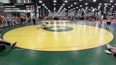 100 lbs Rr Rnd 3 - Natalia Clem, Quest School Of Wrestling Girls vs Cassidy O`Connell, Team RJN Green