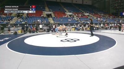 175 lbs Cons. Sub-rd Of 32 - Joshua Kotalik, Illinois vs Brogan Hoare, Pennsylvania