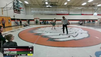 145 lbs Round 5 - Robert Aagard, Worland Middle School vs Aiden Timothy, Sheridan