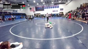 175 lbs Quarterfinal - Cody West, Lander Valley vs Riggin Austin, Laramie