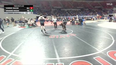 6A Boys 285 lbs Champ. Round 2 - Dominic Macon, Nelson Boys vs Braeden Krizan, Tigard Boys