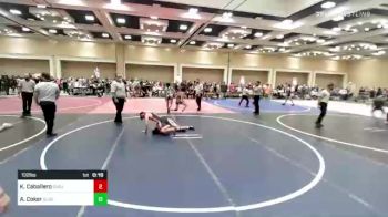 132 lbs Consi Of 32 #2 - Kristtian Caballero, Cvbjj vs Alexander Coker, Blue Thunder