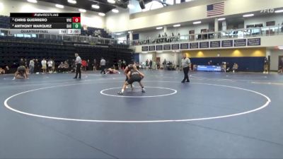 157 lbs Quarterfinal - Chris Guerrero, Victor Valley College vs Anthony Marquez, Santa Ana College