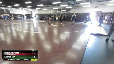 106 lbs Cons. Round 2 - Carter Day, Corona Del Mar vs Nicholas Perez, South Bakersfield