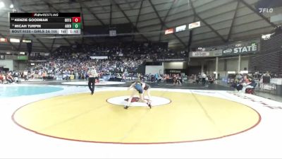 Girls 2A 105 lbs Champ. Round 2 - Micah Turpin, Aberdeen (Girls) vs Kenzie Goodman, Orting (Girls)