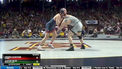 165 lbs Semifinal - Joseph Gunther, Illinois vs Austin Hiles, Michigan State