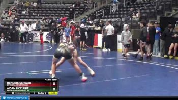 100 lbs Cons. Semi - Aidan McClure, Arlington Cardinals WC vs Hendrix Schwab, Immortal Athletics WC