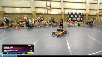 135 lbs Round 2 (10 Team) - Isabel Lieb, Montana vs Sage Eggleston, Utah 2