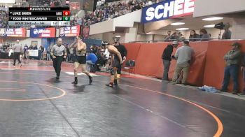 A - 144 lbs Champ. Round 1 - Todd Whitescarver, Stevensville vs Luke Brien, Hardin