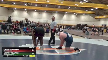 285 lbs Quarterfinal - Austin Williams, Delaware Valley vs Jacob Traupman, Thiel College