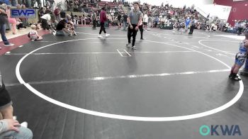 43 lbs Consolation - Josiah Rosas 3, OKC Saints Wrestling vs Haxen Gibson, Wolfpak Wrestling