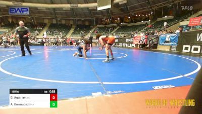 125 lbs Consi Of 8 #2 - Gabriel Aguirre, Cowboy Wrestling Club vs Alexander Bermudez, Unattached