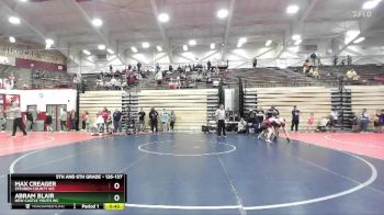 126-137 lbs Cons. Semi - Max Creager, Steuben County WC vs Abram Blair, New Castle Youth WC