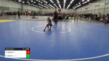 60 lbs Semifinal - Antonio Aguilar, Red Wave Wrestling vs Alonso Ferrer, Gladiator Wrestling