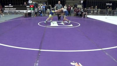 140 lbs Consi-qtrs - Nate Hart, Monrovia vs Reese Norley, Pennsburg