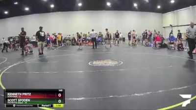 145 lbs Semis & 1st Wrestleback (8 Team) - Scott Spoden, Palmetto Gold vs Kenneth Pritz, Dogtown