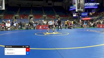 220 lbs Rnd Of 32 - Kolby Franklin, Pennsylvania vs Joseph Baynard, Oregon