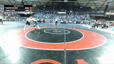Boys 4A 190 lbs Cons. Round 4 - Pablo Lara, Chiawana vs Dustin Holmes, Mount Rainier