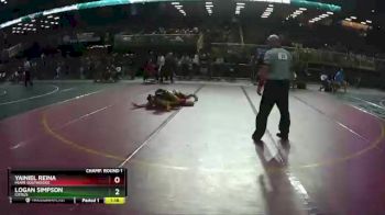 2A 152 lbs Champ. Round 1 - Yainiel Reina, Miami Southridge vs Logan Simpson, Citrus