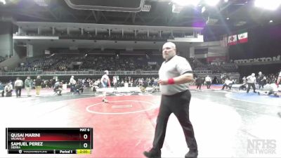 138 lbs Quarterfinal - Qusai Marini, Vacaville vs Samuel Perez, Sierra