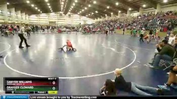 80 lbs Quarters & Wb (16 Team) - Sawyer Williams, Westlake White vs Drayger Cloward, Uintah