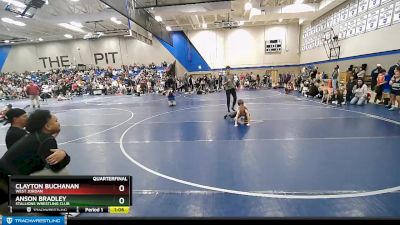 63 lbs Quarterfinal - Anson Bradley, Stallions Wrestling Club vs Clayton Buchanan, West Jordan