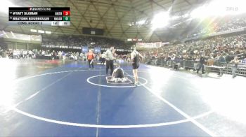 Boys 2A 157 lbs Cons. Round 3 - Wyatt Sloman, North Kitsap vs Brayden Bourboulis, North Mason