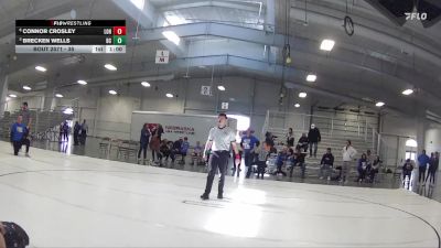 35 lbs 5th Place Match - Brecken Wells, Battle Creek vs Connor Crosley, League Of Heroes