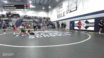 110 lbs Rr Rnd 3 - Brynlie Hicks, Coweta vs Adalee Burkart, Coweta