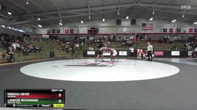 165 lbs Quarterfinal - Mawuli Nevis, Wabash vs Landon Buchanan, Indiana Tech