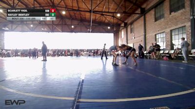 110 lbs 3rd Place - Scarlett Vigil, Team Nomad vs Hayley Bentley, Brushy Wrestling Club