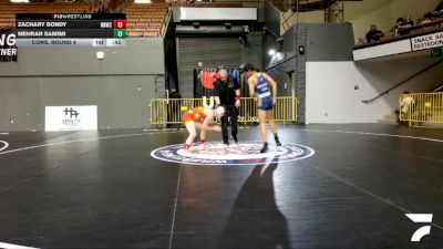 Junior Boys - 120 lbs Cons. Round 4 - Mehran Samimi vs Zachary Bondy, North Natomas Wrestling Club