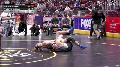 127 lbs First Round - Logan Stewart, Reynolds vs Griffin Tinsman, Marion Center