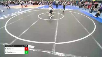 89 lbs Quarterfinal - DJ Clarke, Roundtree Wrestling Academy vs Emilio Escobar, Granite Wrestling Club