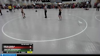 87 lbs Cons. Round 3 - Micah Zavala, The Best Wrestler vs Tristan Mendenhall, Team Idaho Wrestling Club