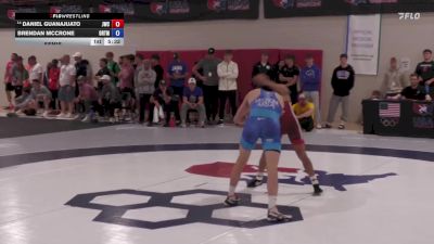 57 kg Semis - Daniel Guanajuato, Jackrabbit Wrestling Club vs Brendan Mccrone, Ohio RTC/ Titan Mercury Wrestling Club (TMWC)