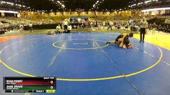 132 lbs Cons. Round 3 - Ryan Perry, Mill Creek vs Sage Drake, Jensen Beach