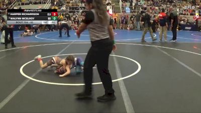 45 lbs Champ. Round 1 - Harper Richardson, Claymont vs Walynn McElroy, Marysville Bunsold